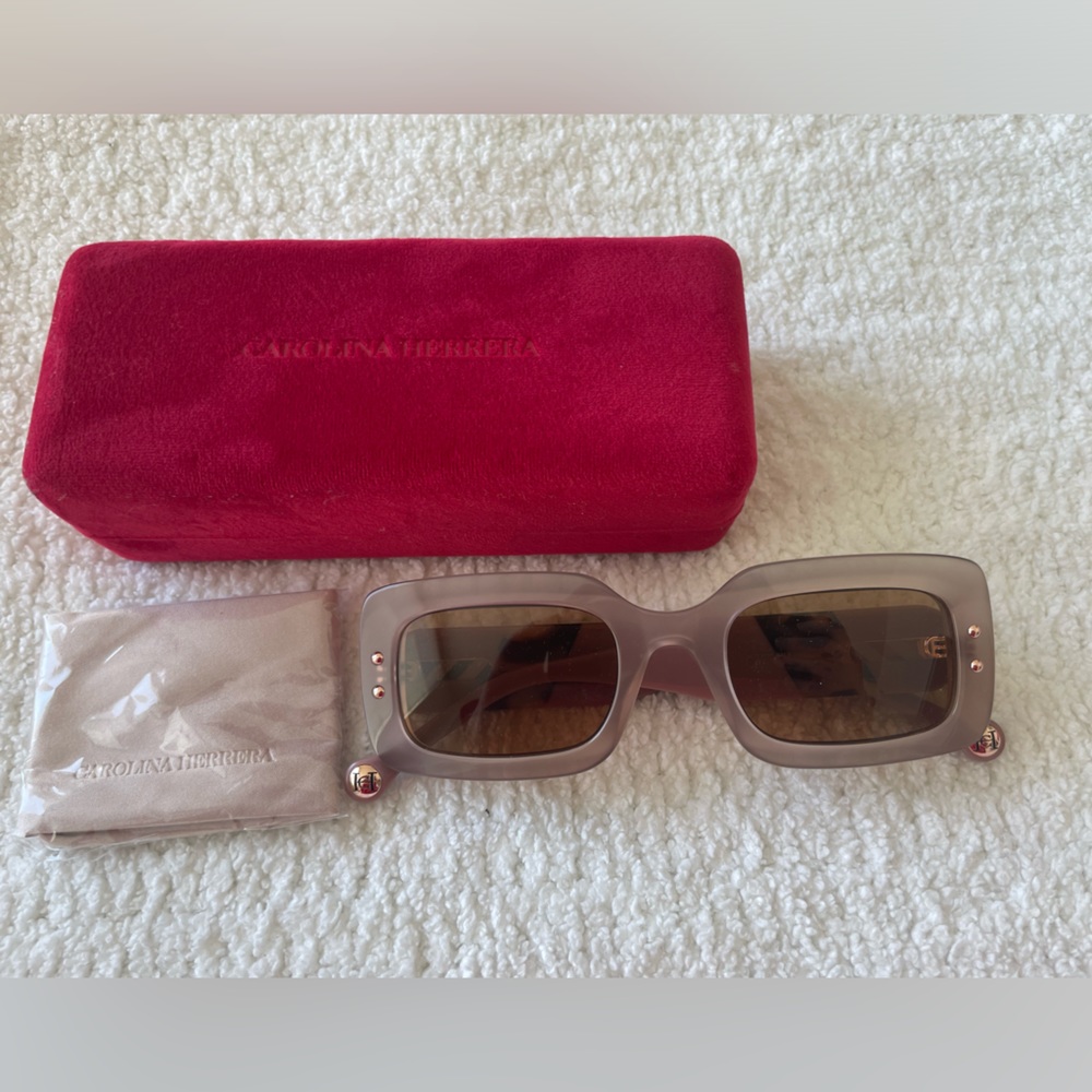 Carolina Herrera Rectangle Sunglasses - image 1